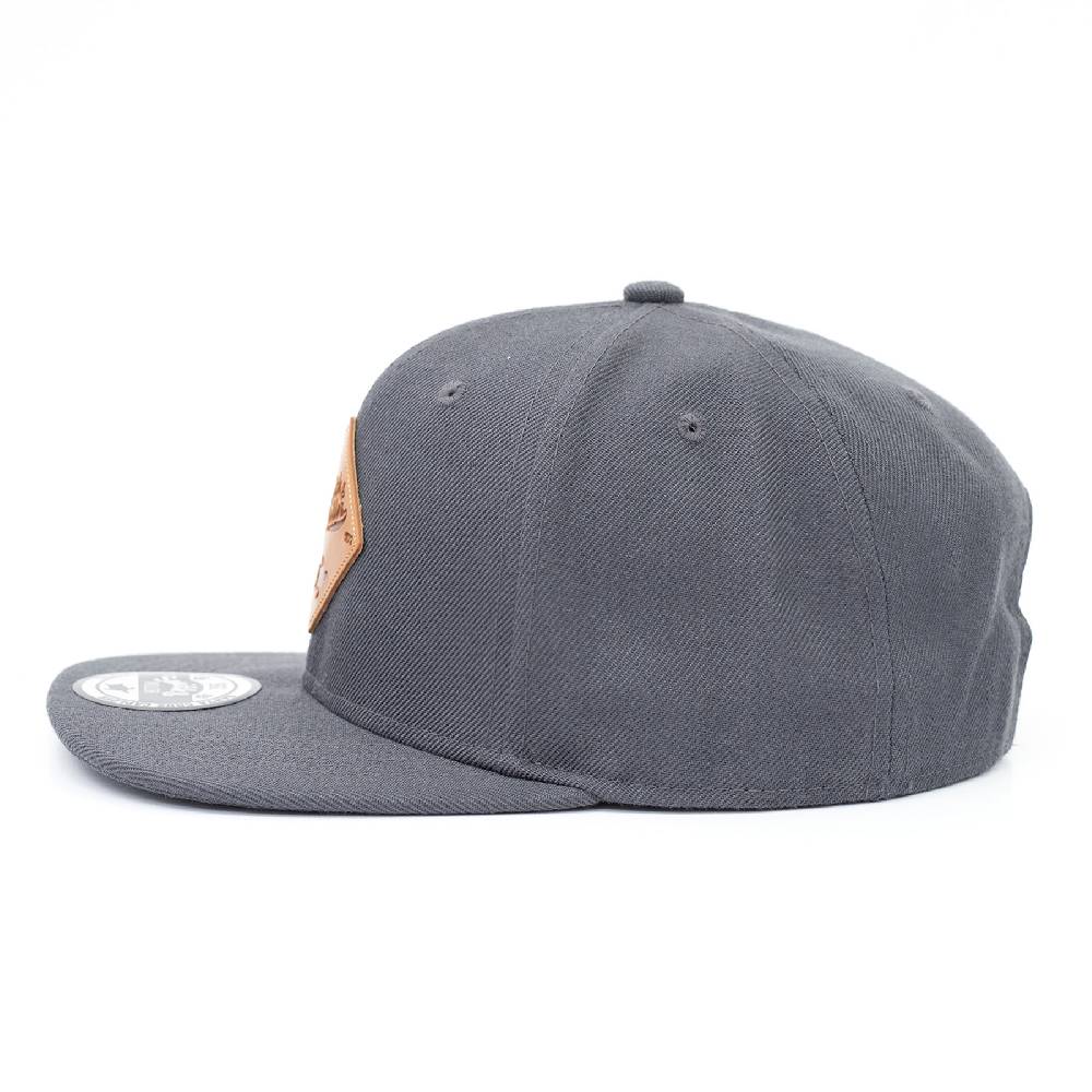 Smith & Miller Snap Unisex Snapback Cap, Charcoal