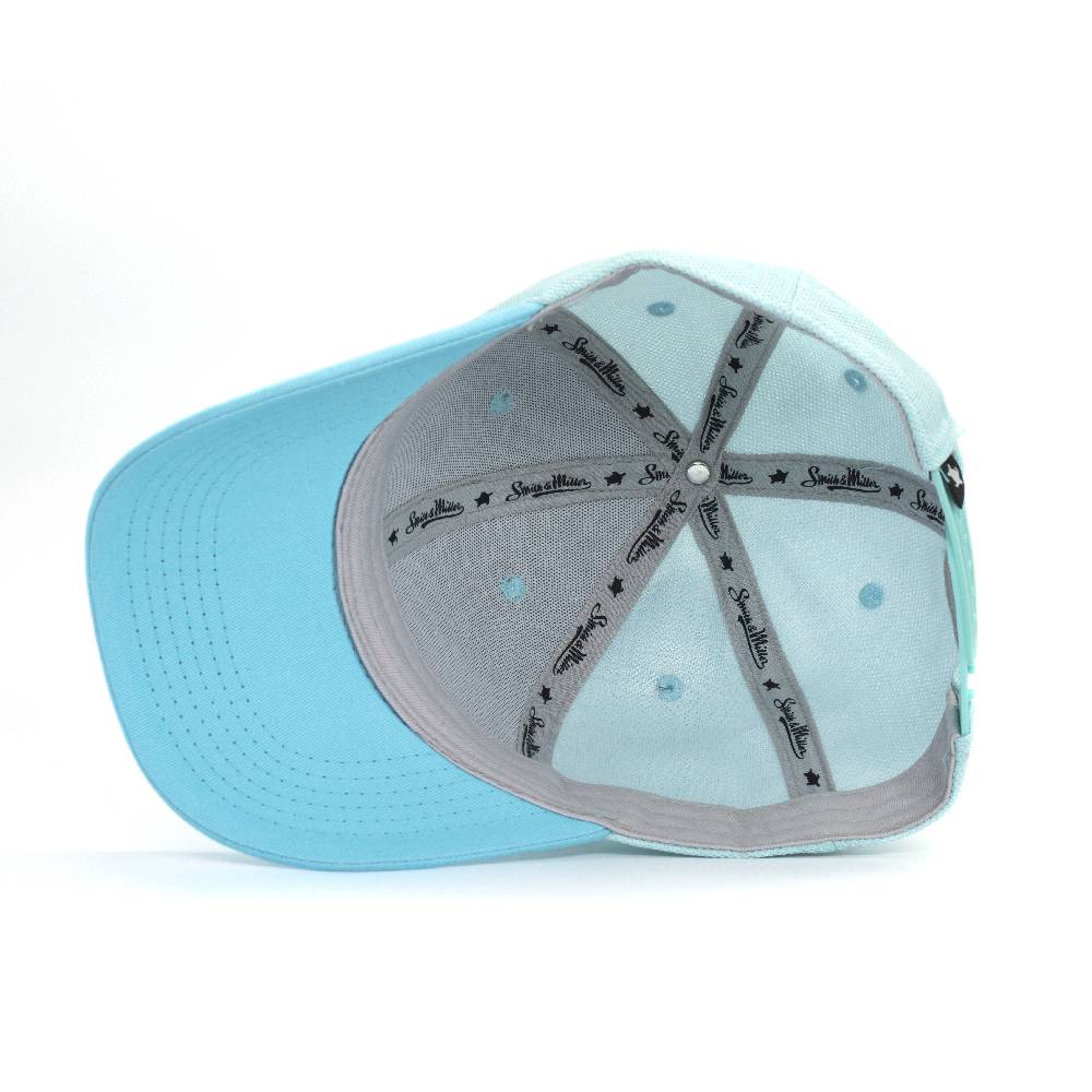 Smith & Miller Tencel Women Curved Cap, Turquoise