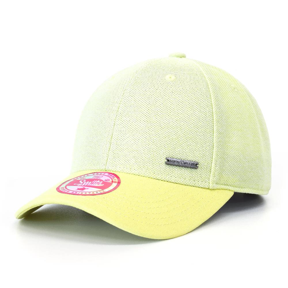 Smith & Miller Tencel Women Curved Cap, yellow