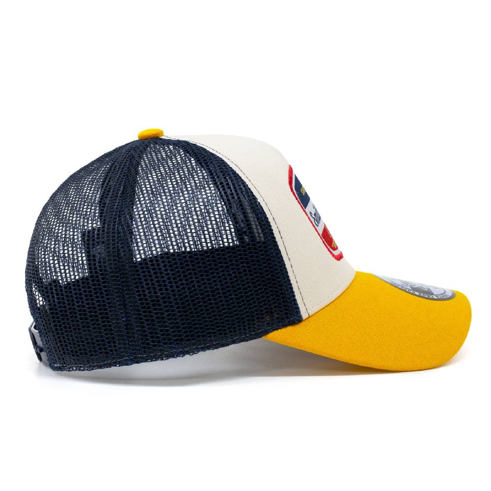 Smith & Miller Vicent Unisex Trucker Cap, Stone - Mango