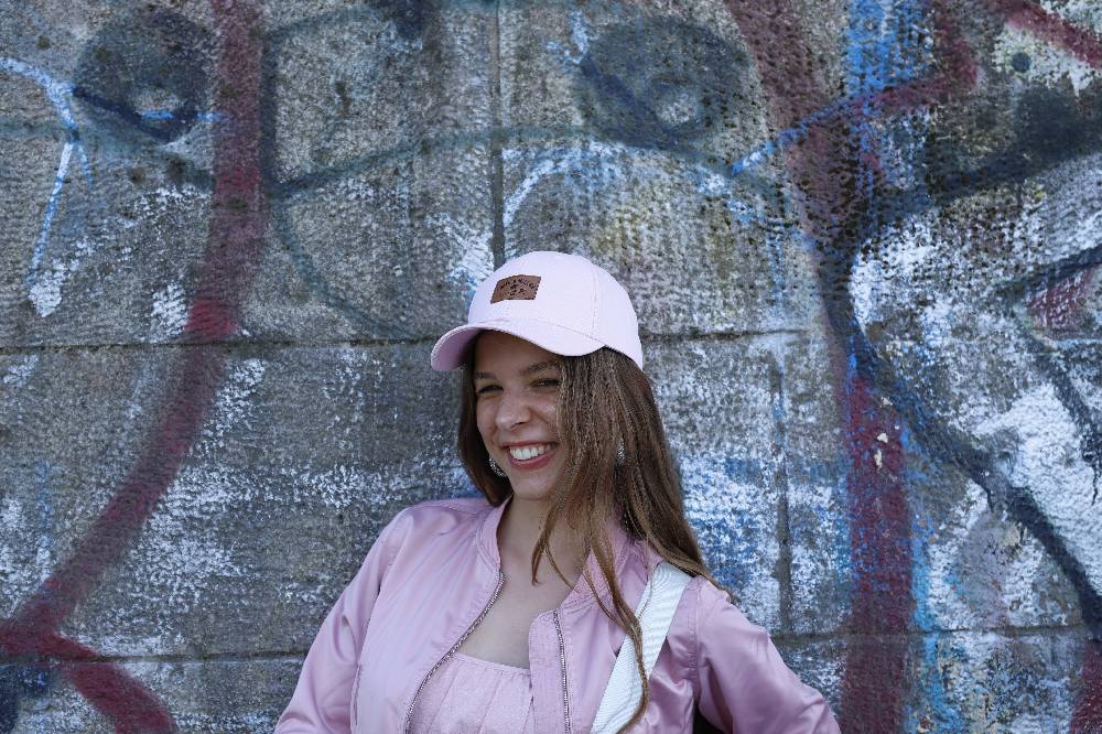 Smith & Miller Vina Women Curved Cap, Light Pink