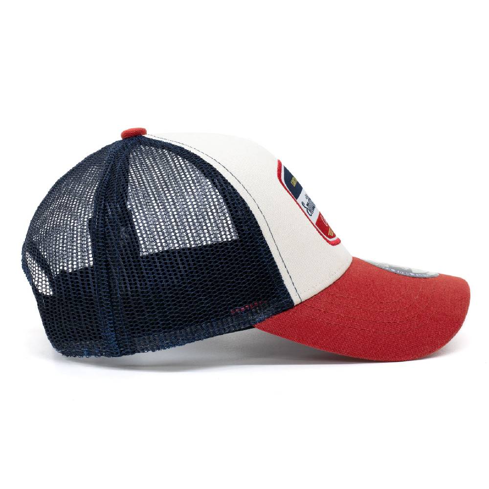 Smith & Miller Vicent Unisex Trucker Cap, Antique Red - Stone