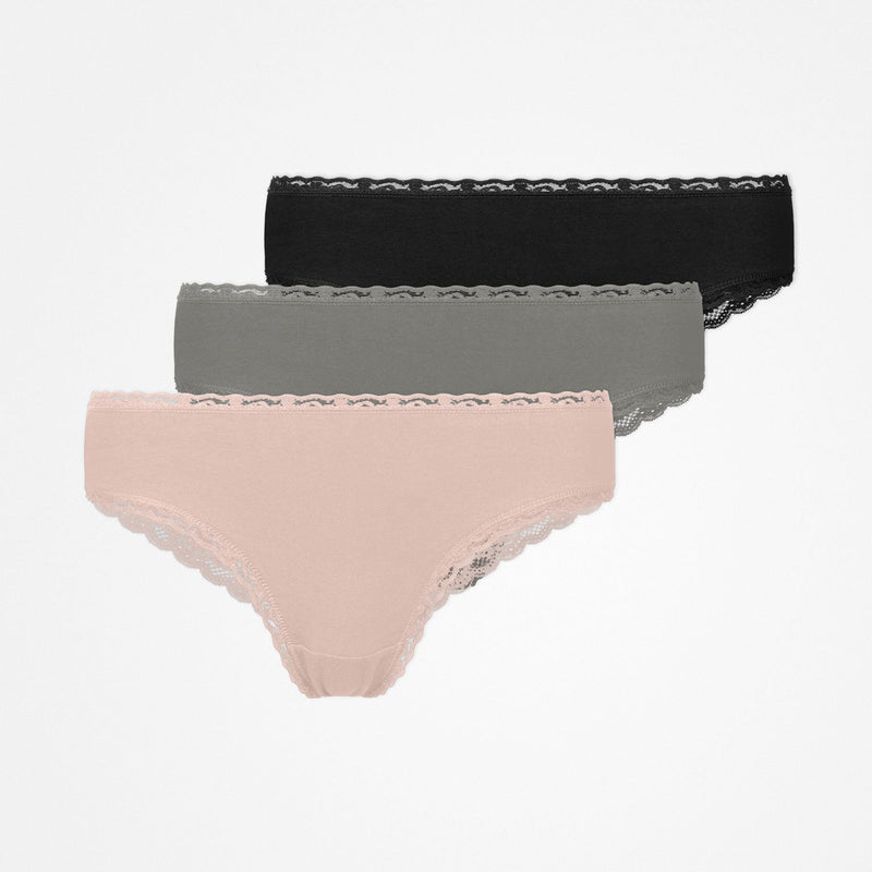 Snocks Brazilian Slips mit Spitze aus Bio-Baumwolle