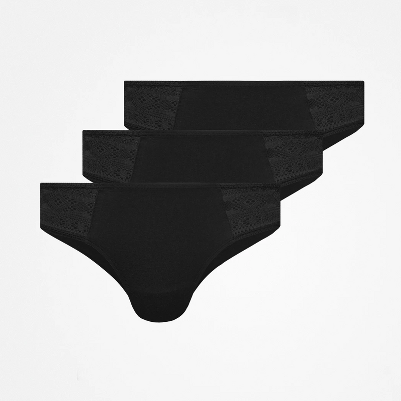 Snocks Brazilian Slips mit Spitze aus Bio-Baumwolle