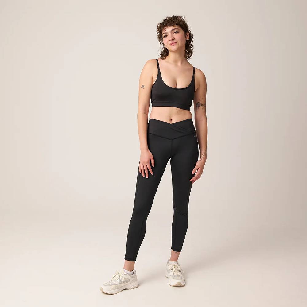 Snocks High Waist Leggings V Cross Aus Recyceltem Polyester