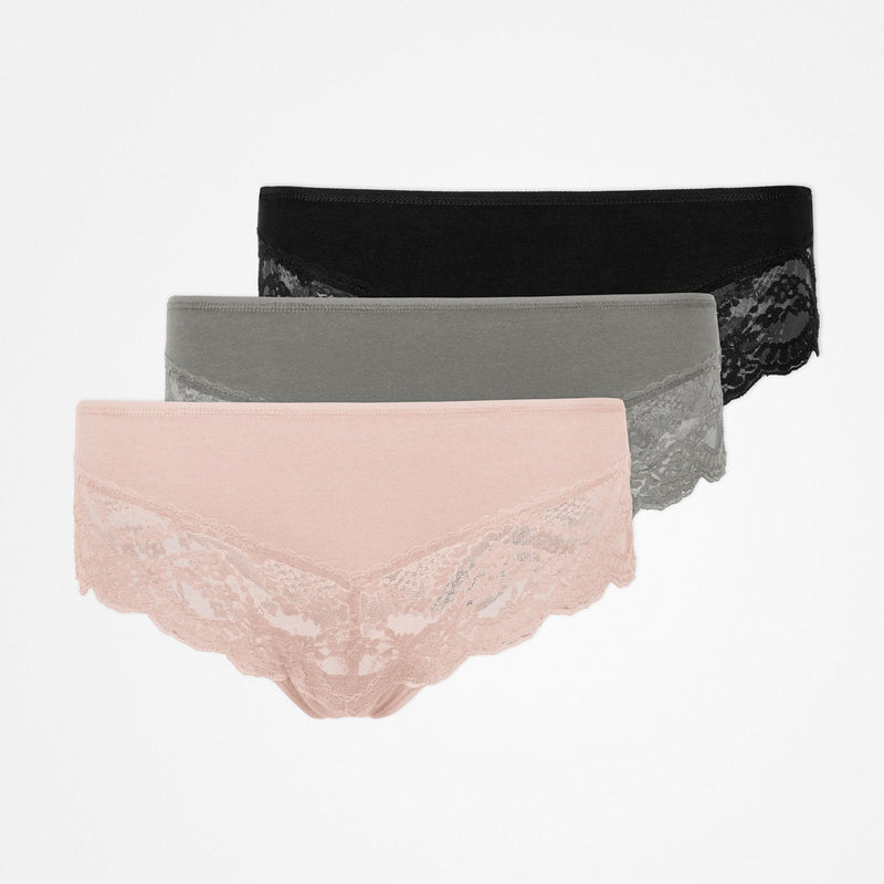 Snocks Hipster Panties mit Spitze aus Bio-Baumwolle