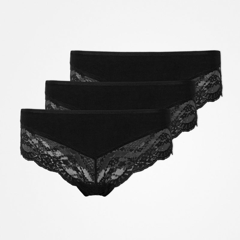 Snocks Hipster Panties mit Spitze aus Bio-Baumwolle