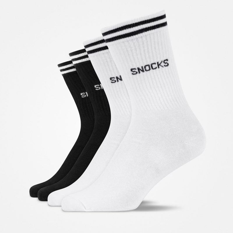 Snocks Hohe Sportsocken mit Streifen aus Bio-Baumwolle