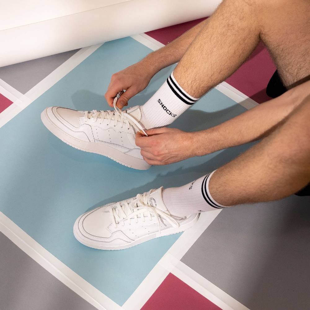 Snocks Hohe Sportsocken Mit Streifen Aus Bio-Baumwolle