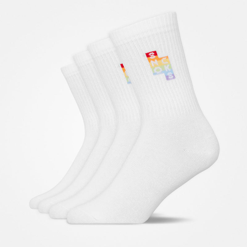 Snocks Hohe Sportsocken mit Streifen aus Bio-Baumwolle