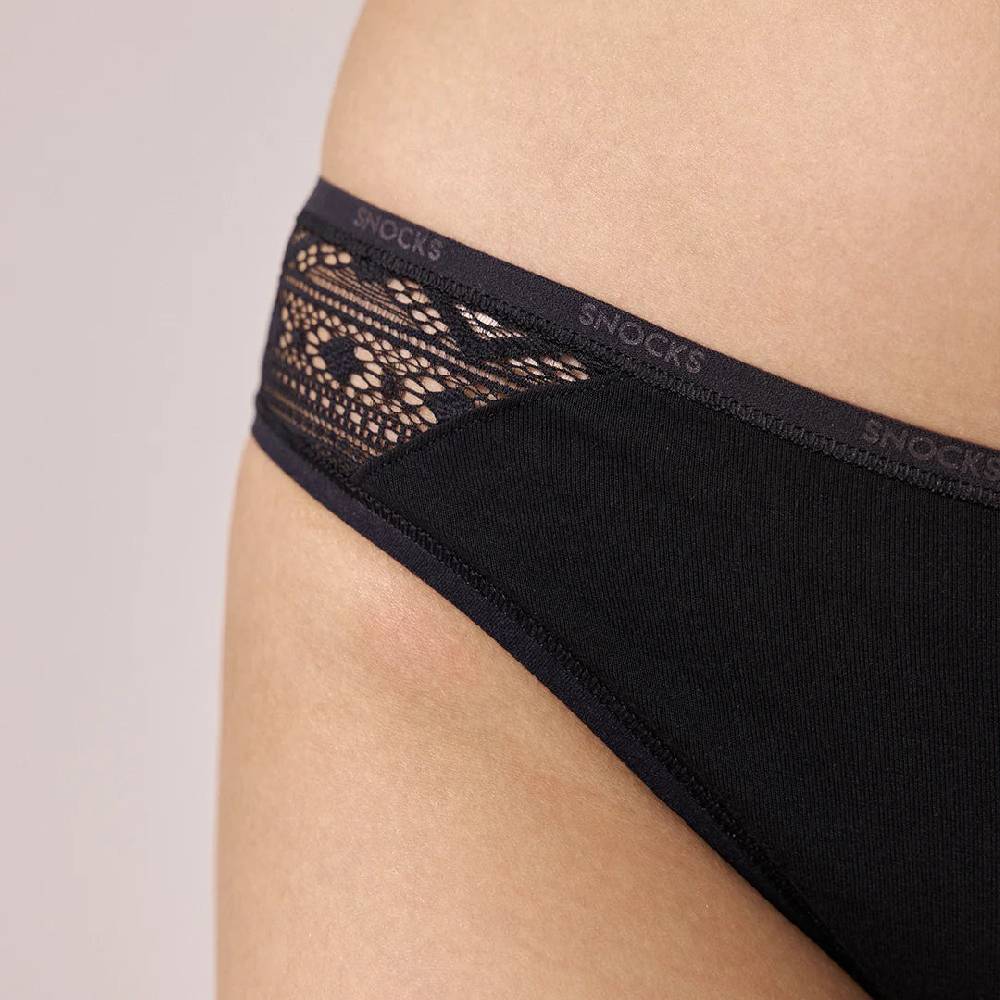 Snocks Damenslips Mit Spitze Aus Bio-Baumwolle