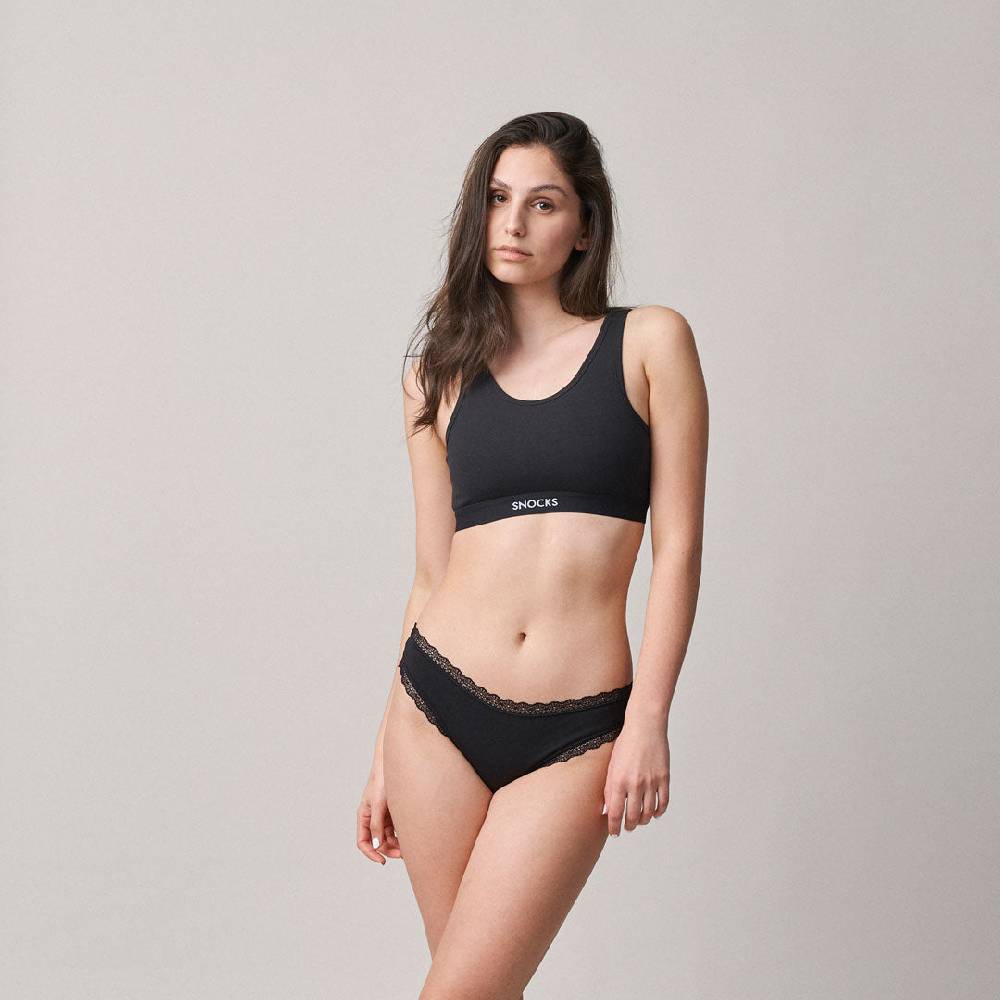 Snocks Tangas Mit Spitze Aus Bio-Baumwolle