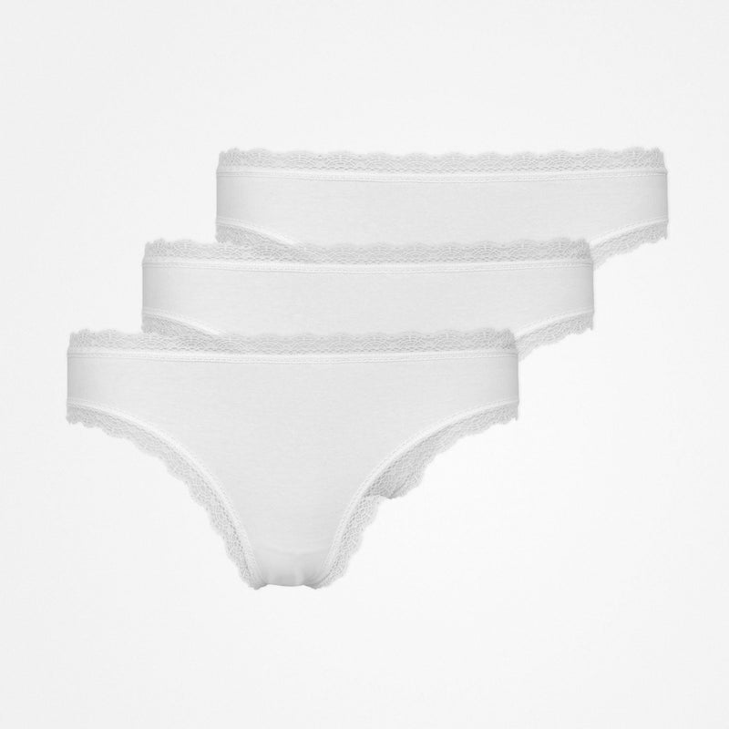 Snocks Tangas mit Spitze aus Bio-Baumwolle