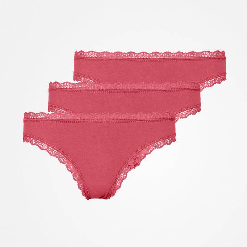 Snocks Tangas mit Spitze aus Bio-Baumwolle