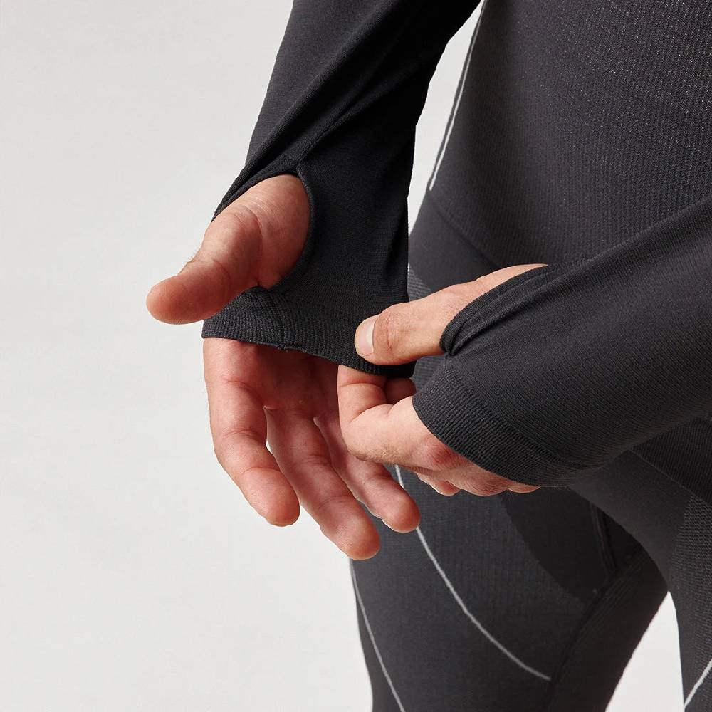 Snocks Thermounterwäsche Herren Mit Daumenloch Aus Recyceltem Polyester