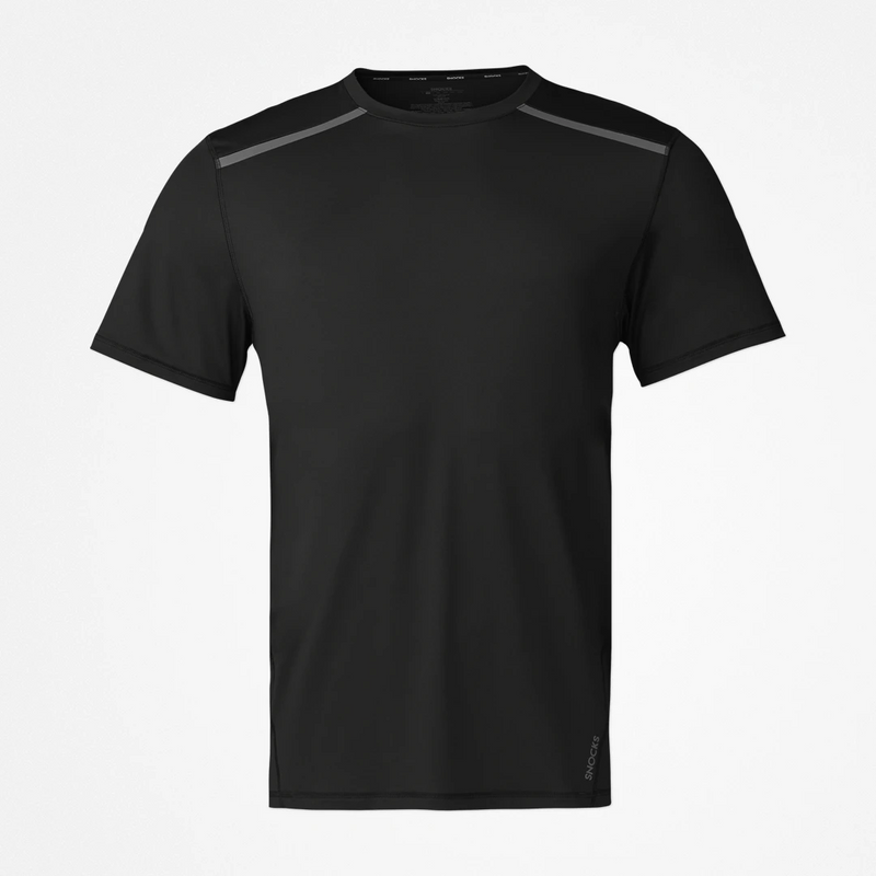 Snocks Trainingsshirt mit Reflexstreifen Herren aus recyceltem Polyamid