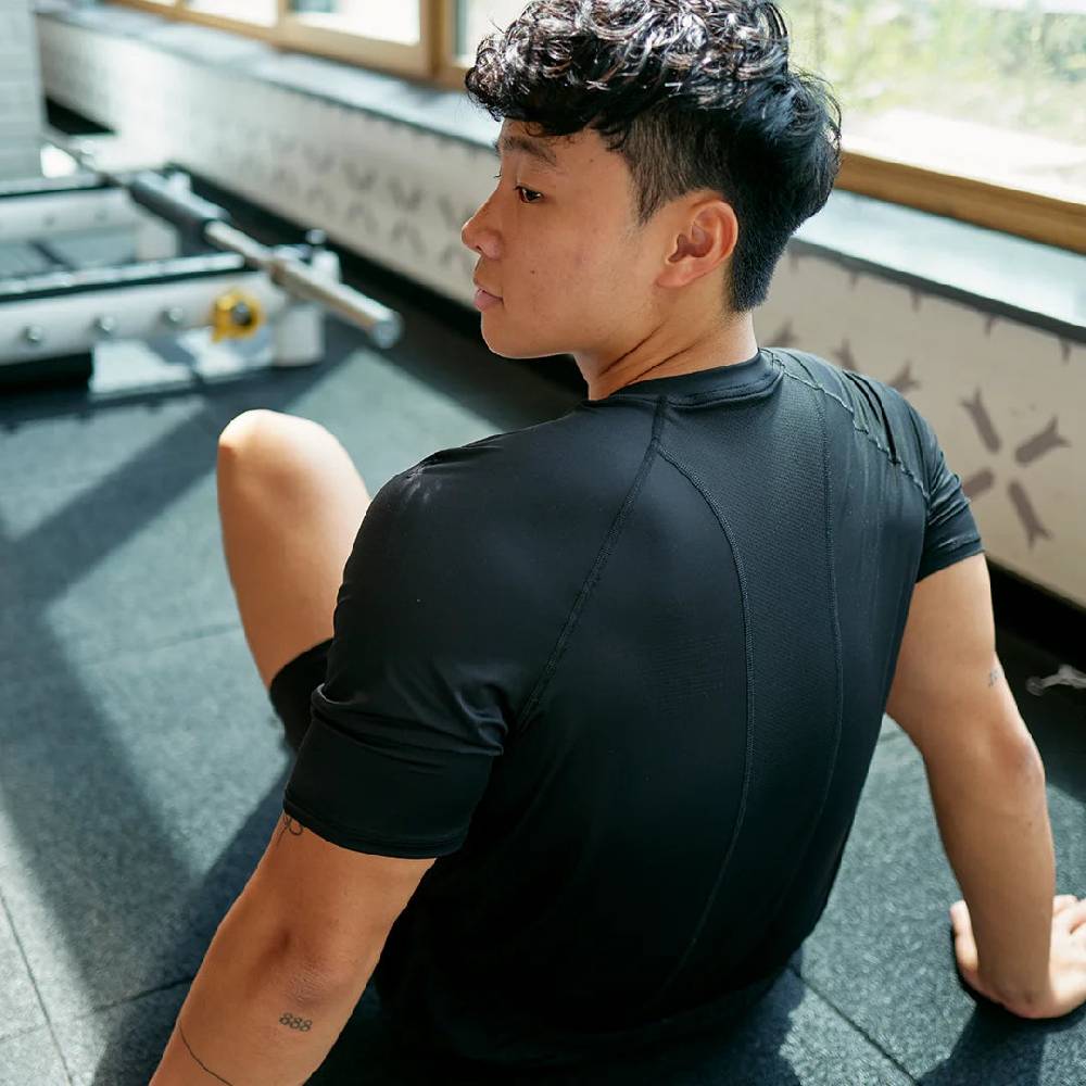 Snocks Trainingsshirt Raglan Herren Aus Recyceltem Polyamid