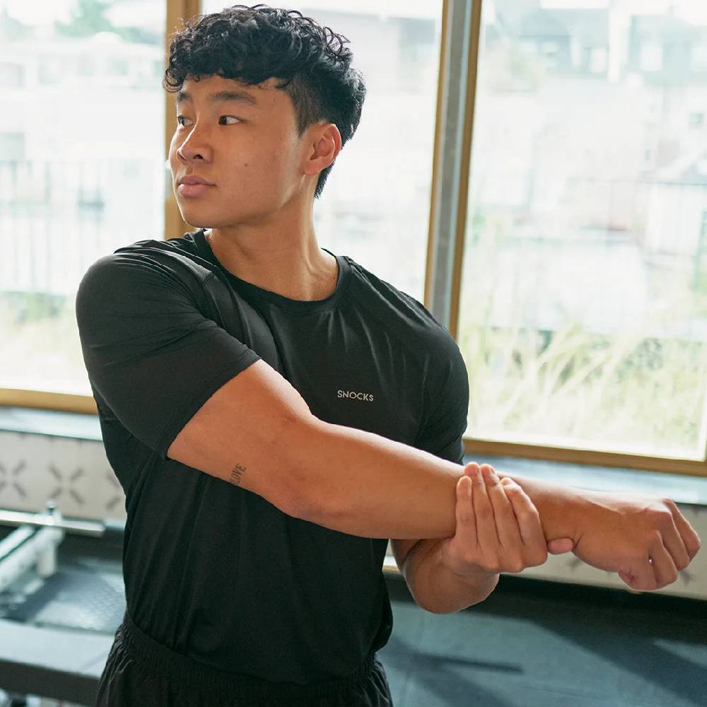 Snocks Trainingsshirt Raglan Herren Aus Recyceltem Polyamid