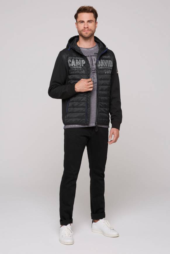 Soccx 2-in-1 Softshelljacke Mit Abtrennbaren Ärmeln Black / Black