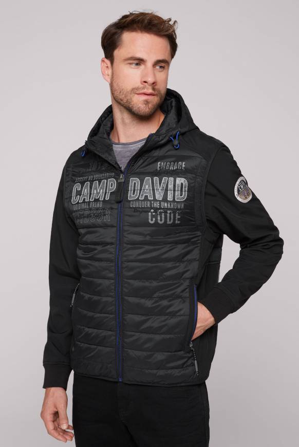 Soccx 2-in-1 Softshelljacke mit abtrennbaren Ärmeln black / black