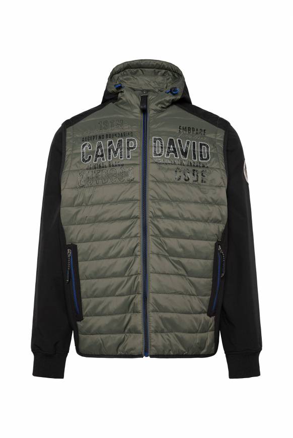 Soccx 2-in-1 Softshelljacke Mit Abtrennbaren Ärmeln Forest Khaki / Black