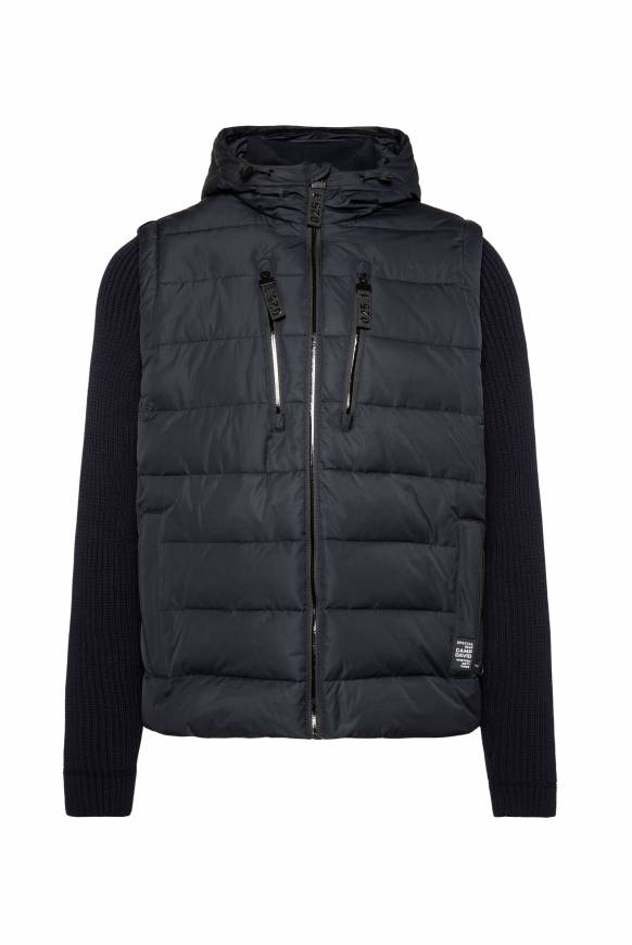 Soccx 2-in-1 Steppweste Mit Abtrennbaren Ärmeln Blue Navy