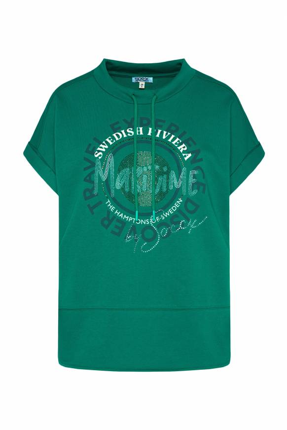 Soccx Ärmelloses Shirt Mit Artwork Aus Schmucksteinen Bottle Green