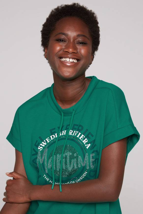 Soccx Ärmelloses Shirt Mit Artwork Aus Schmucksteinen Bottle Green