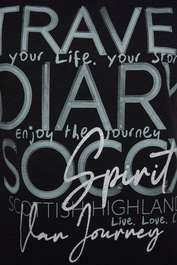 Soccx Ärmelloses Shirt Mit V-Ausschnitt Und Artwork Black