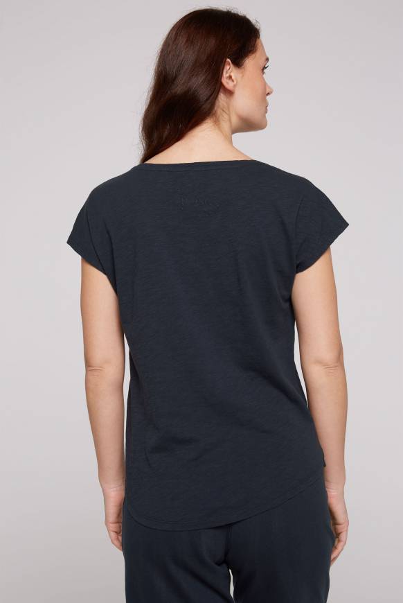 Soccx Ärmelloses Shirt Mit V-Ausschnitt Und Artwork Classic Navy