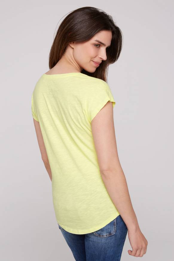 Soccx Ärmelloses Shirt Mit V-Ausschnitt Und Artwork Sunlight