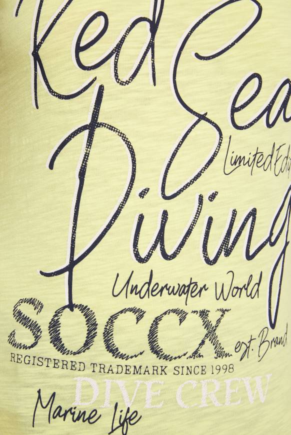 Soccx Ärmelloses Shirt Mit V-Ausschnitt Und Artwork Sunlight