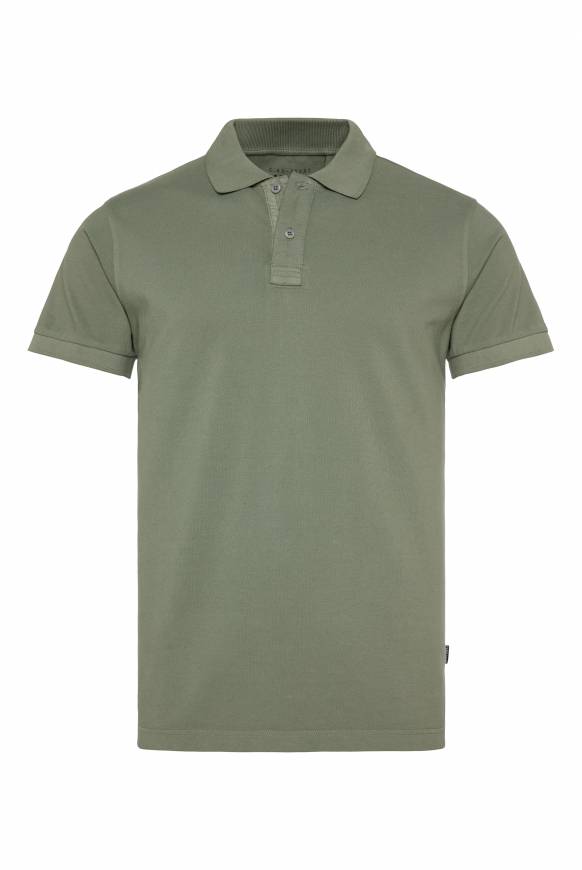 Soccx Basic Pikee-Polo Mit Trikotkragen Green Olive