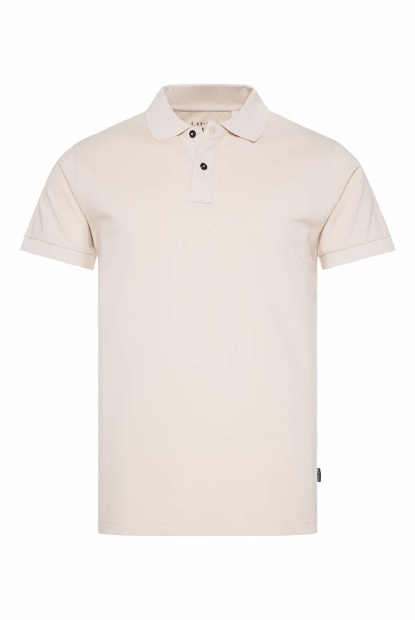 Soccx Basic Pikee-Polo Mit Trikotkragen Light Cappuccino