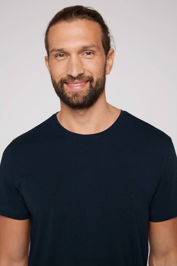 Soccx Basic T-Shirt Mit Rundhalsausschnitt, Doppelpack Blue Navy / Blue Navy