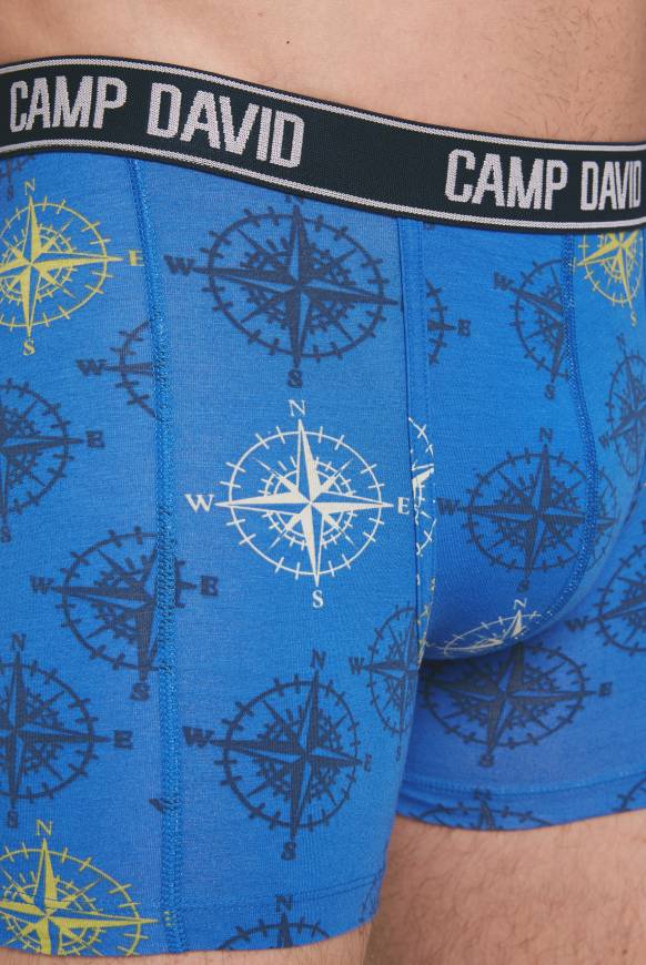 Soccx Boxershorts Mit All Over Print, 2er-Pack Electric Blue / Red