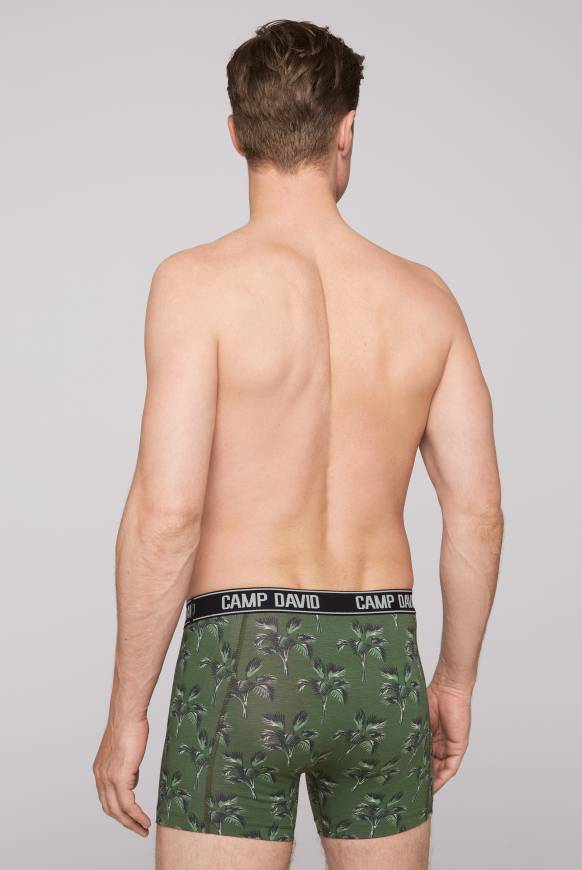 Soccx Boxershorts Mit All Over Print, 2er-Pack Khaki / Aqua