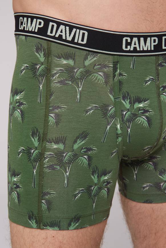 Soccx Boxershorts Mit All Over Print, 2er-Pack Khaki / Aqua