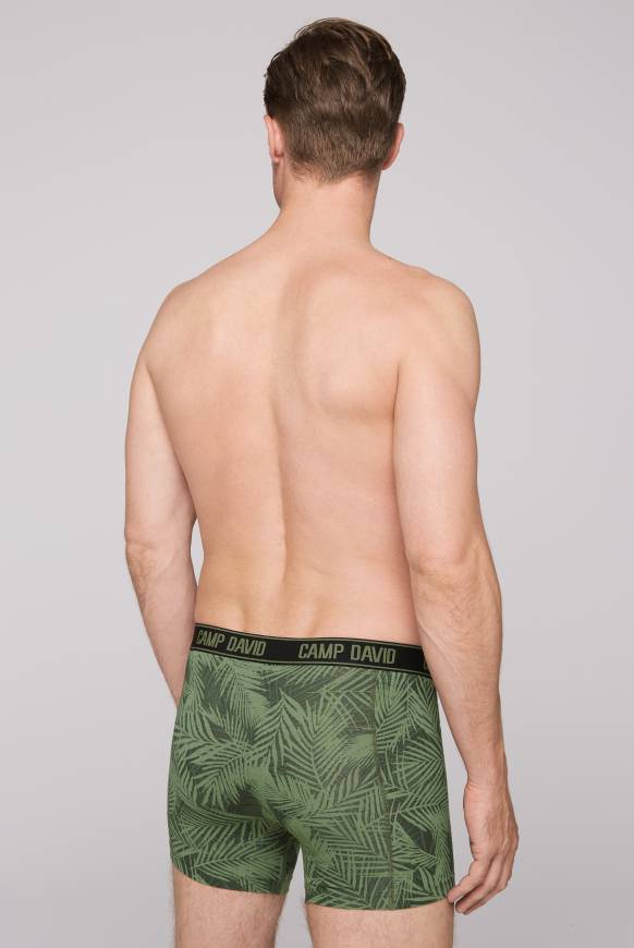 Soccx Boxershorts Mit All Over Print, 2er-Pack Khaki / Sky Blue
