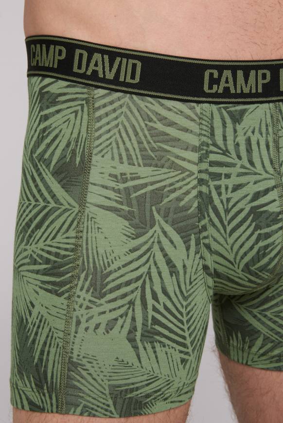 Soccx Boxershorts Mit All Over Print, 2er-Pack Khaki / Sky Blue
