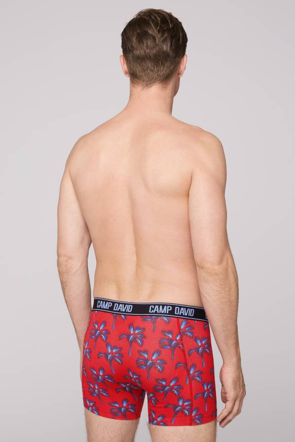 Soccx Boxershorts Mit All Over Print, 2er-Pack Surf Grey / Red