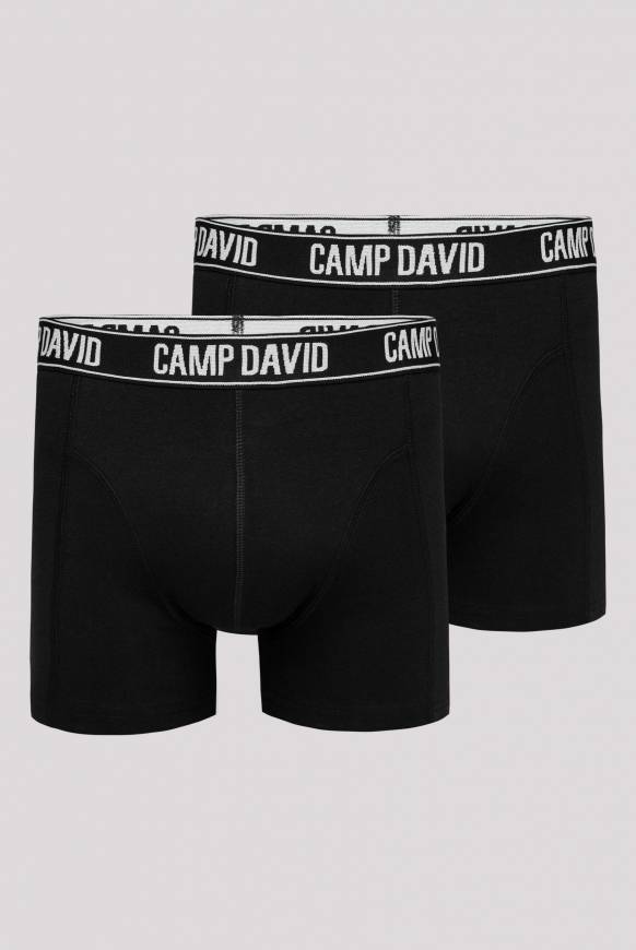 Soccx Boxershorts Mit Logo-Bund, 2er-Pack Black / Black