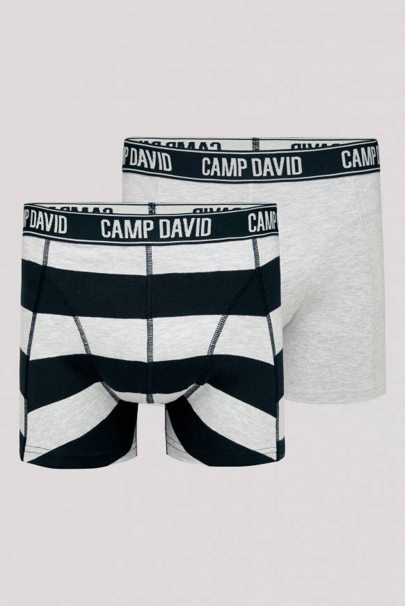 Soccx Boxershorts Mit Logo-Bund, 2er-Pack Greymel.uni/greymel.navy Str
