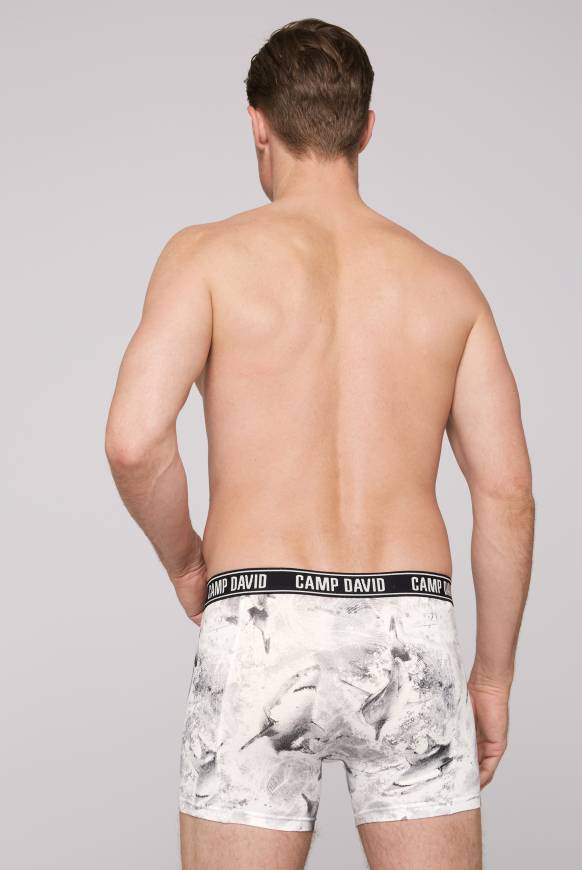 Soccx Boxershorts Mit Shark All Over Print Shark / White