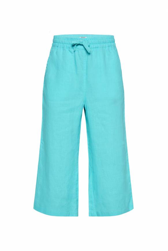 Soccx Culotte Aus Leinen Mit Elastikbund Lagoon Blue