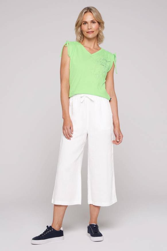 Soccx Culotte Aus Leinen Mit Elastikbund Opticwhite