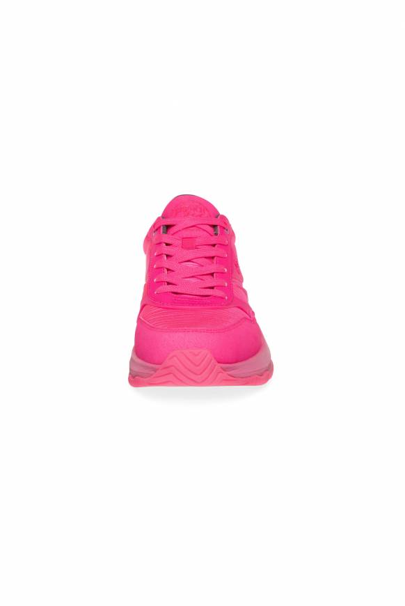 Soccx Fashion Sneaker Im Tonigen Materialmix Neon Pink