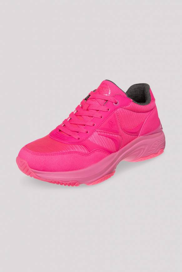 Soccx Fashion Sneaker im tonigen Materialmix neon pink