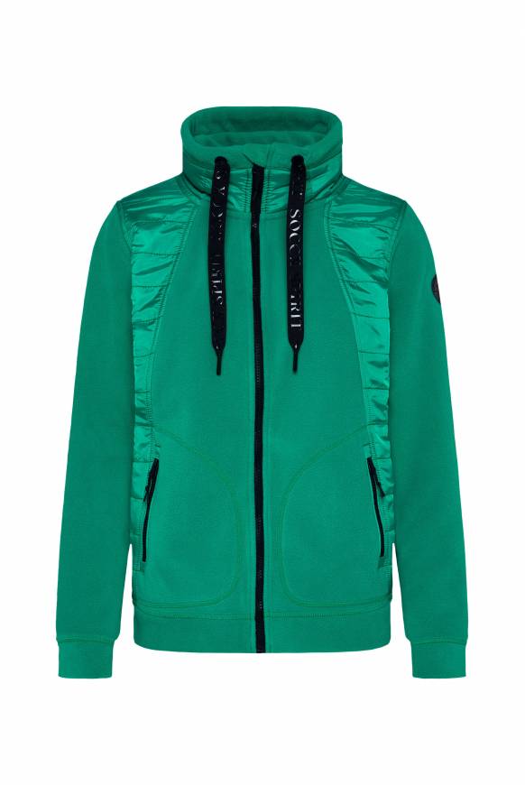 Soccx Fleecejacke Mit Tonigen Stepp-Details Bottle Green
