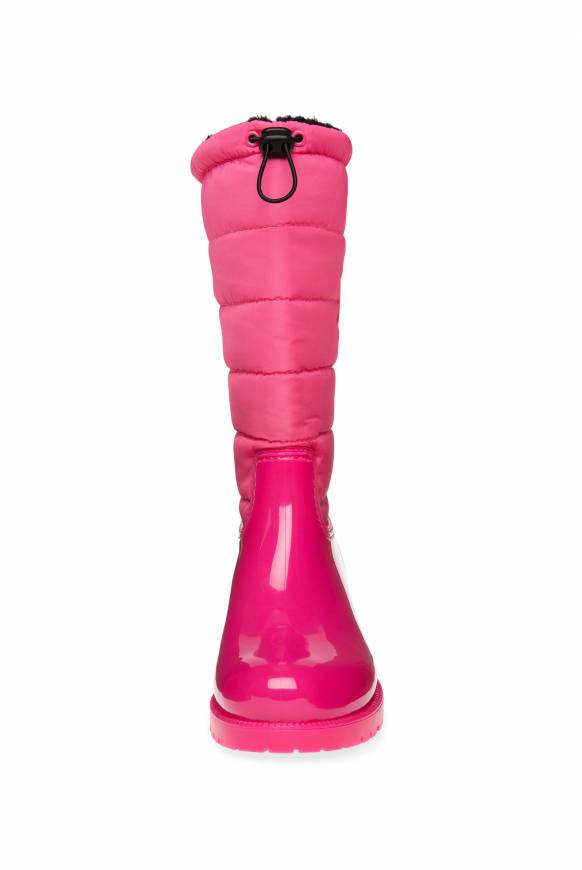 Soccx Gefütteter Gummistiefel Mit Steppschaft Neon Pink
